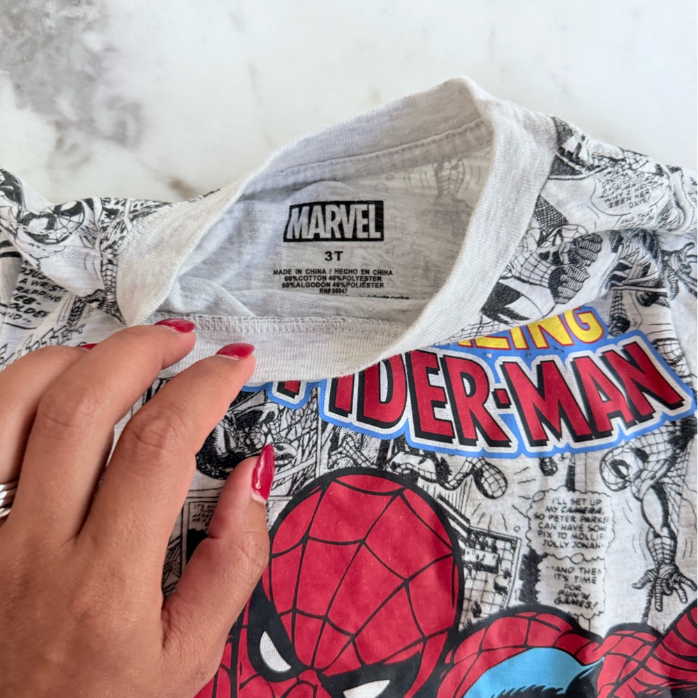 Marvel Spider-Man Comic Print T-Shirt - Picture 7 of 11